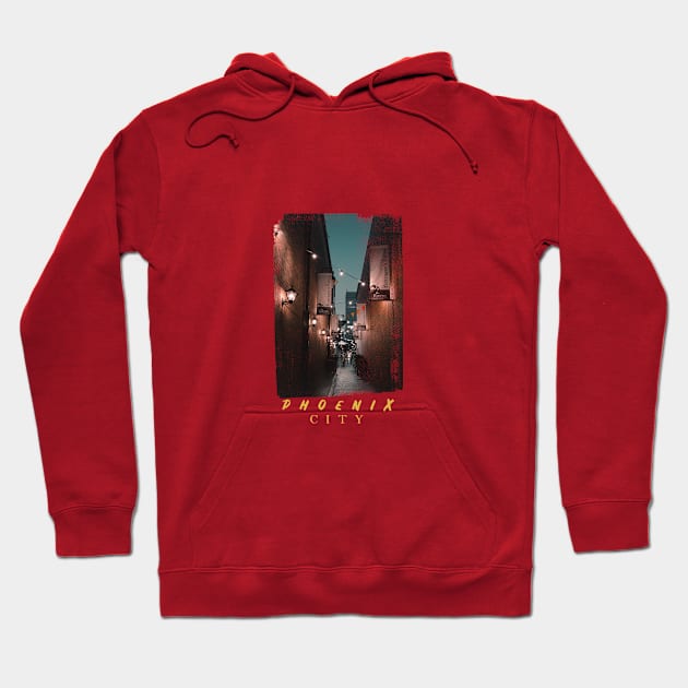 Phoenix Nightscape Hoodie by DoyDrCreative